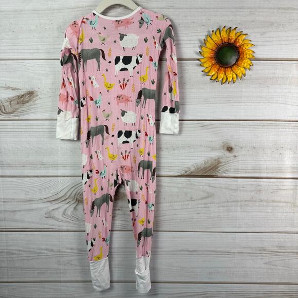 little sleepies pink farm convertible‎ zippy 18-24M - Picture 2 of 5